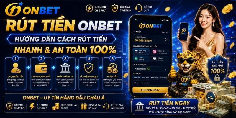 Rút Tiền Onbet - Hướng Dẫn Cách Rút Tiền Nhanh & An Toàn 100%